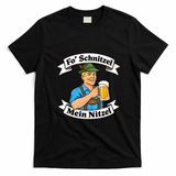 Oktoberfest Fo Schnitzel Mein Nitzel Funny German T-Shirt - Black