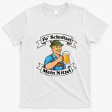 Oktoberfest Fo Schnitzel Mein Nitzel Funny German T-Shirt - White