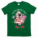 Out Here Looking Like A Snack Cute Boo Jee Xmas Trees Cakes T-Shirt - Irish Green
