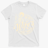 On My Wife's Last Nerve Skeleton Funny T-Shirt - White