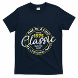 One Of A Kind Since 1975 Classic 50th Birthday T-Shirt - Navy