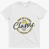 One Of A Kind Since 1975 Classic 50th Birthday T-Shirt - White