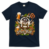 Oktoberfest Raccoon Prost Funny German T-Shirt - Navy Blue