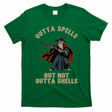 Outta Spells But Not Outta Shells Wizard Fantasy Meme T-Shirt - Irish Green