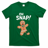 Oh Snap Gingerbread Man Adult Costume T-Shirt - Green