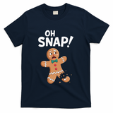 Oh Snap Gingerbread Man Adult Costume T-Shirt - Navy