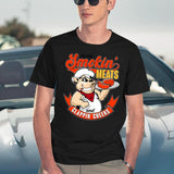 Old Row Smokin Meats and Clappin Cheeks BBQ Black T-Shirt - Navy