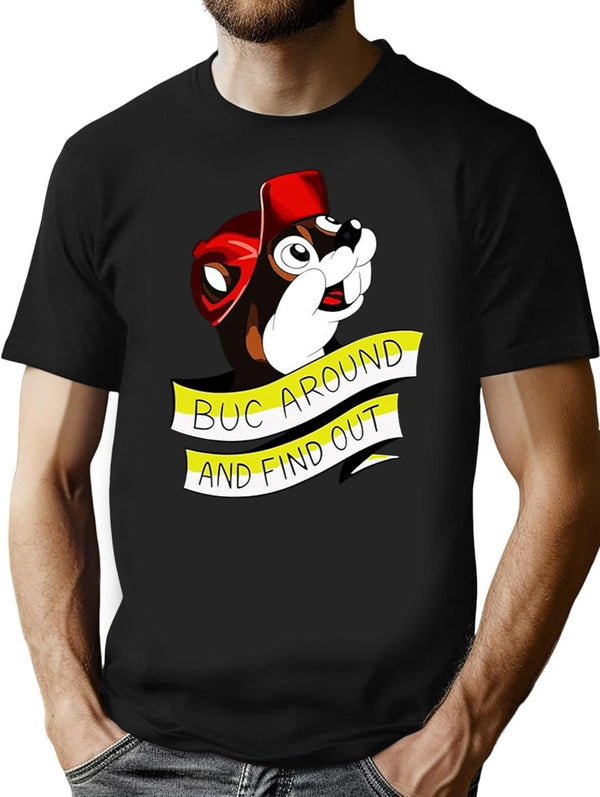 Otter BUC Around and Find Out Black T-Shirt - Black