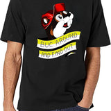 Otter BUC Around and Find Out Black T-Shirt - White