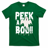 Peek A Boo Halloween Ghost T-Shirt - Irish Green