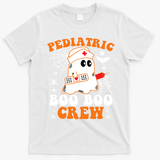 Pediatric Boo Boo Crew Great Gift Funny Nurse Ghost Halloween Gift T-Shirt - White