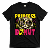 Princess Cat Outrage Goddammit Donut T-Shirt - Black