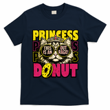 Princess Cat Outrage Goddammit Donut T-Shirt - Navy Blue