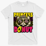 Princess Cat Outrage Goddammit Donut T-Shirt - White