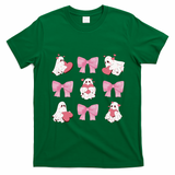 Pink Coquette Spooky Girly Halloween T-Shirt - Irish Green