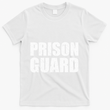Prison Guard Costume Jail Corrections T-Shirt - White