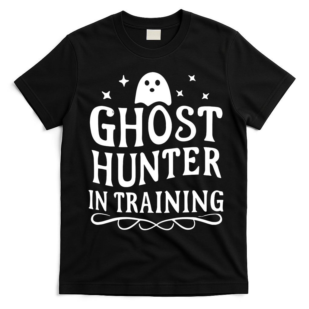 Paranormal Investigator Ghost Hunter In Training T-Shirt - Black