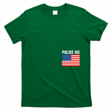 Police Ice  Us Immigration Agent Uniform T-Shirt - Green