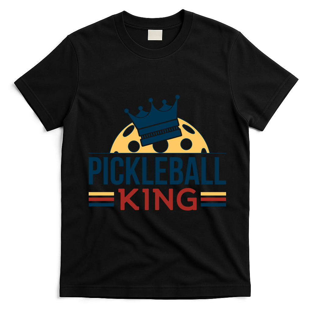 Pickleball King T-Shirt - Black