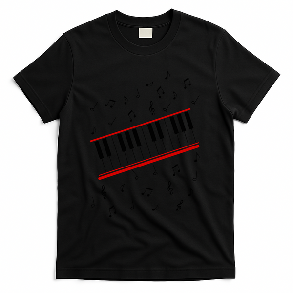 Piano Music Cosplay T-Shirt - Black