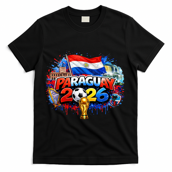 PARAGUAY North America Soccer Tournament 2026 T-Shirt - Black