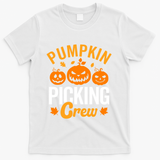 Pumpkin Picking Crew T-Shirt - White