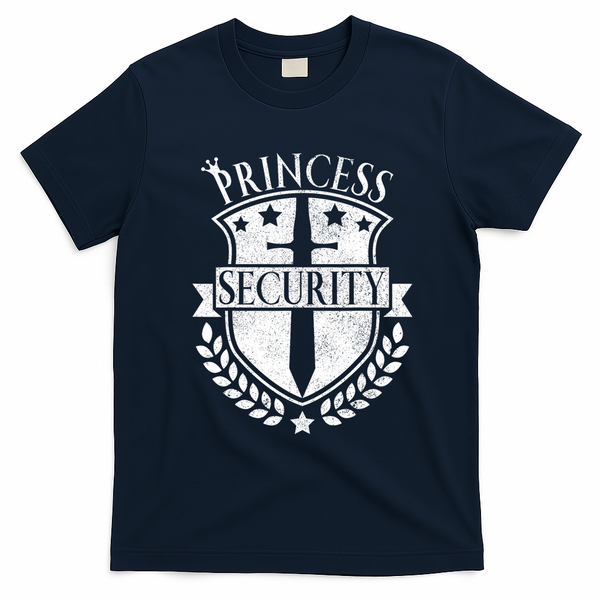 Princess Security Family Matching Trip Costume T-Shirt - Navy Blue