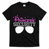 Princess Security Halloween Costume Dad Mom Boy Brother T-Shirt - Black