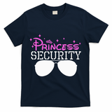 Princess Security Halloween Costume Dad Mom Boy Brother T-Shirt - Navy