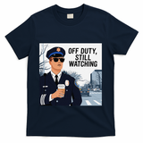Police State Trooper Super Trooper Costume Sheriff Costume T-Shirt - Navy