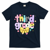 Preppy Third Grade Teacher 3rd Grade Back To School T-Shirt - Navy Blue