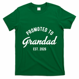 Promoted To Grandad 2026 T-Shirt - Irish Green