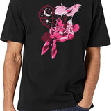 Popomu Angel Dust and Fat Nugget Valentines Night - Hazbin Hotel Essential Black T-Shirt - White