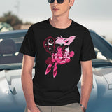 Popomu Angel Dust and Fat Nugget Valentines Night - Hazbin Hotel Essential Black T-Shirt - Navy