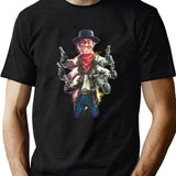 Puppet Master Six Shooter Black T-Shirt - Green