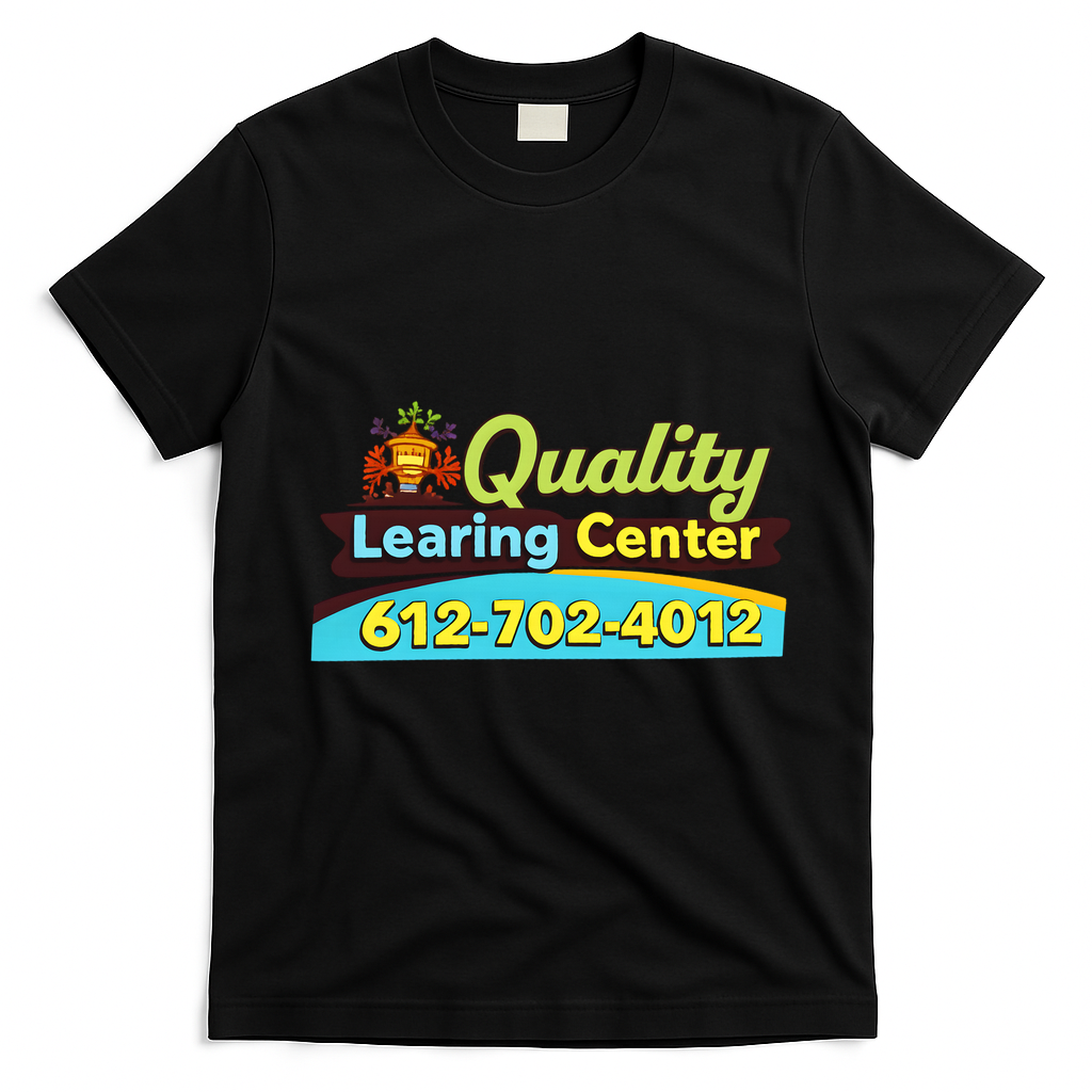Quality Learing Center Funny Republican Humor T-Shirt - Black