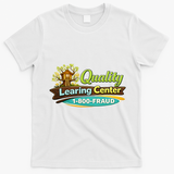 Quality Learing Center 1800 Fraud Funny T-Shirt - White