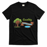 Quality Learing Center 1-800-FRAUD Funny Political T-Shirt - Black