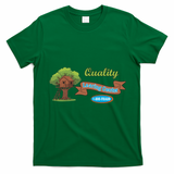 Quality Learing Center 1-800-FRAUD Funny Political T-Shirt - Irish Green