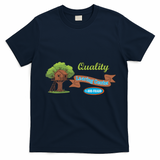 Quality Learing Center 1-800-FRAUD Funny Political T-Shirt - Navy Blue
