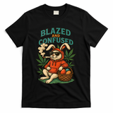 Rabbit Blazed And Confused Cool Bunny Easter Day 420 Tank Top T-Shirt - Black