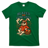 Rabbit Blazed And Confused Cool Bunny Easter Day 420 Tank Top T-Shirt - Green