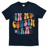 Retro Groovy In My Cousin Era, Funny Cool Cousin T-Shirt - Navy
