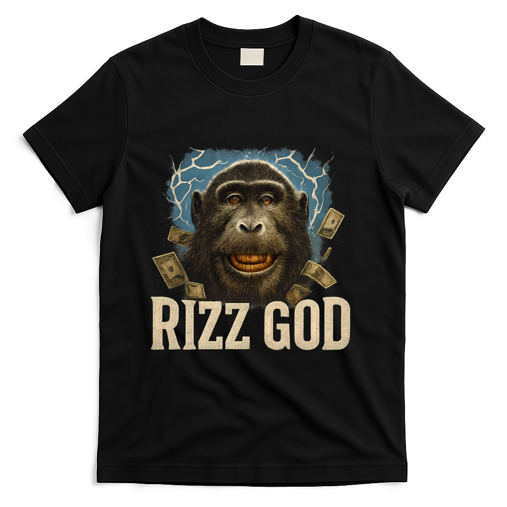 Rizz God T-Shirt - Black