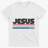 Retro Jesus King T-Shirt - White