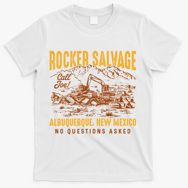 Rocker Salvage Call Joe Albuquerque Vintage New Mexico T-Shirt - White