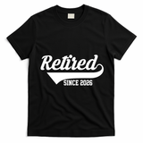 Retro Sporty Retired Since 2026  T-Shirt - Black