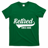 Retro Sporty Retired Since 2026  T-Shirt - Irish Green