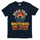 Road Trip Brothers On Tour 2026 Vacation T-Shirt - Navy Blue