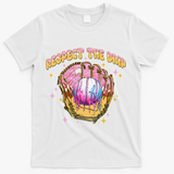 Respect The Drip Baseball Ice Cream Sport Game Day T-Shirt - White